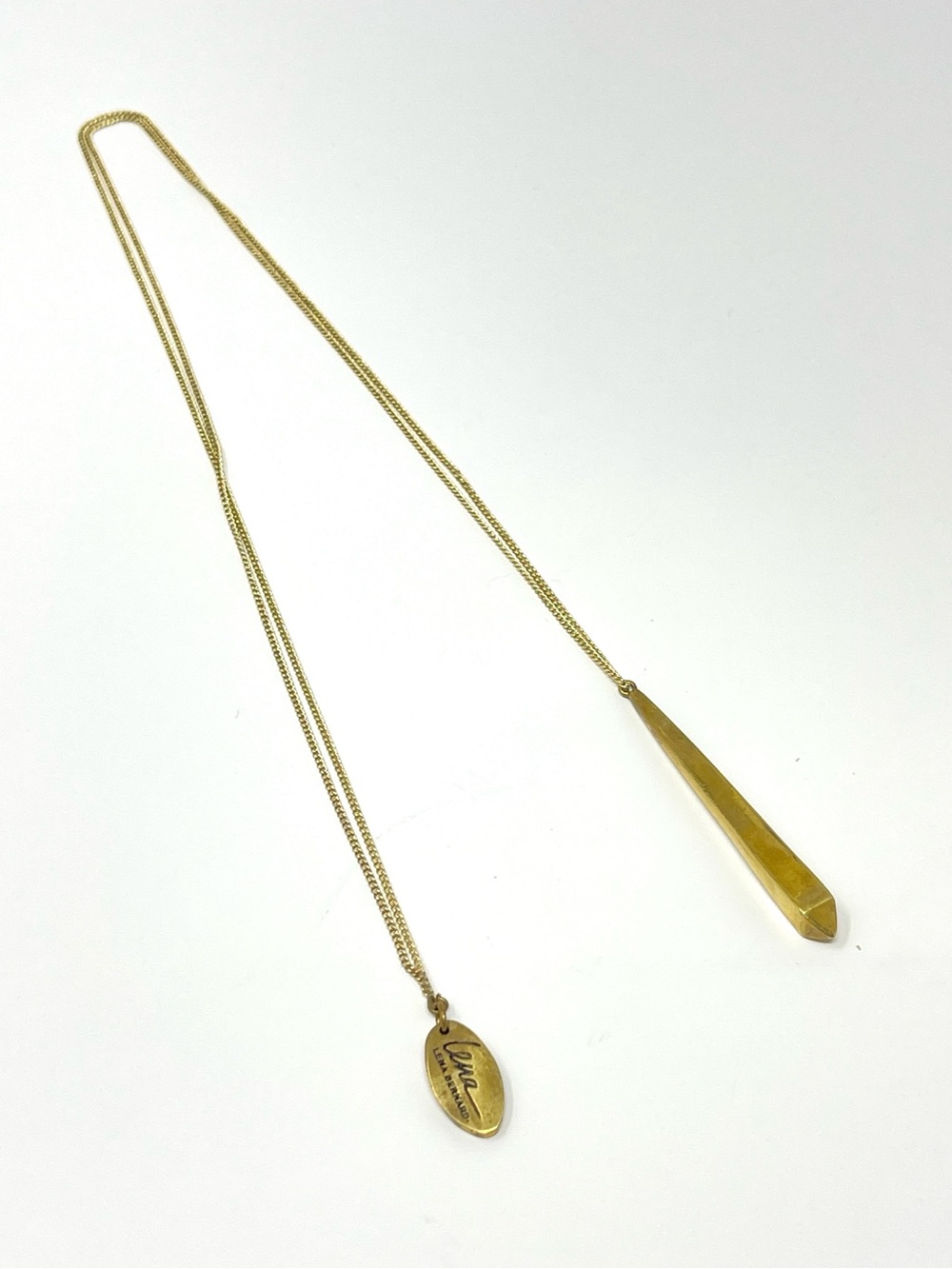 New Anthropologie x Lena Bernard Gold Pendant Necklace